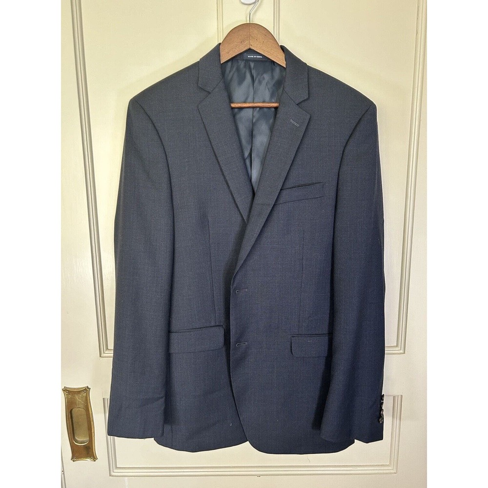 Ralph Lauren Men’s Navy 100% Wool Blazer Suit Coat Size 42L